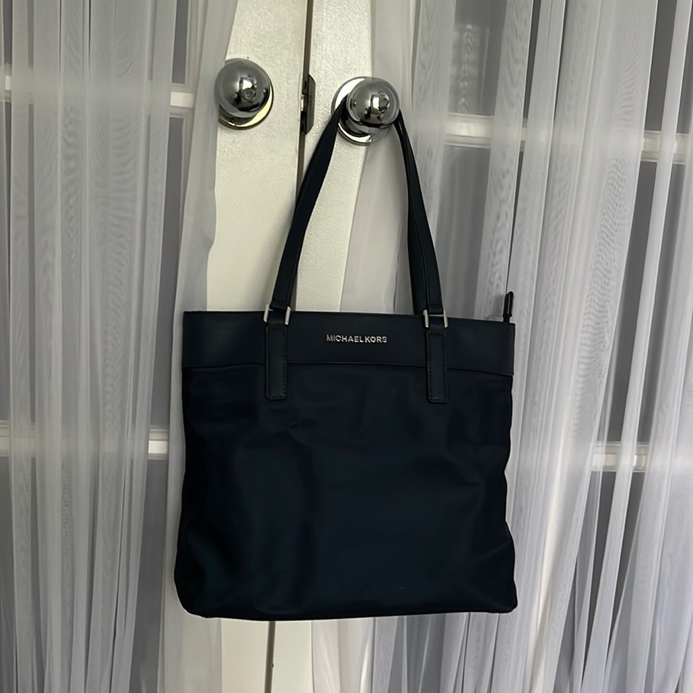 Michael Kors Nylon Tote Bag Navy Blue